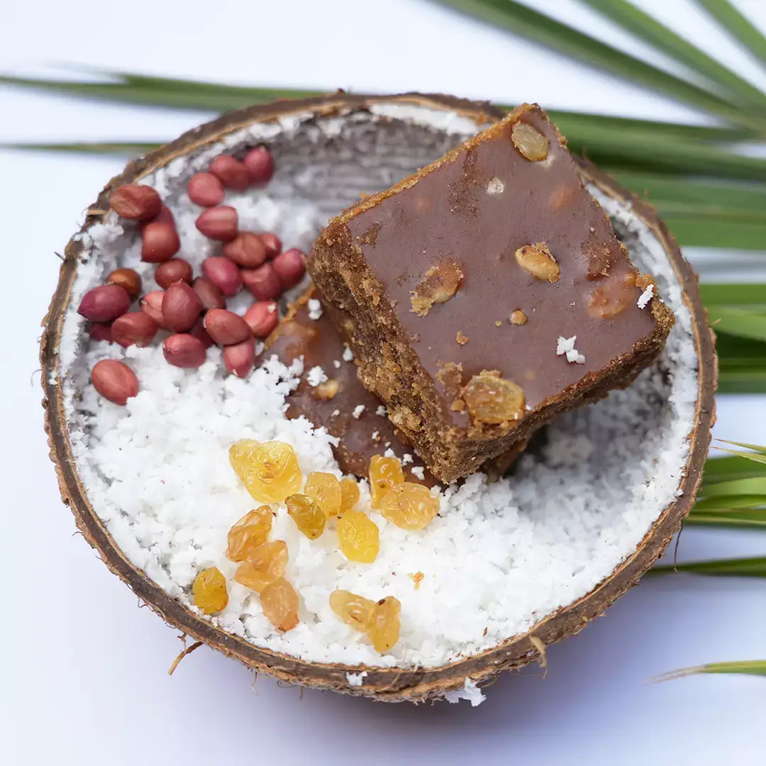 খেজুর গুড় (নারিকেল বাদাম গুড়) | Khajur Gur (Narikel Badam Gura)